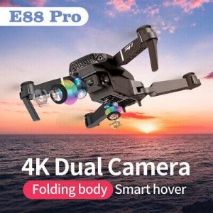 WIFI FPV Drone Selfie With HD 4K Dual Camera Foldable Arm RC Quadcopter Toy Gift