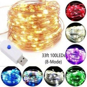 USB 50/100LED String Copper Wire Fairy Lights Wedding Xmas Party Fairy Decor d6
