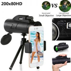  Top Brands  Camera & Photo - תמונות & מצלמות 80X200 HD Monocular Telescope Phone Camera Zoom Starscope Hiking Tripod Tools