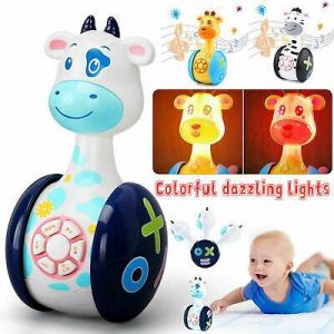 Tumbler Doll Baby Toys Cute Rattles Toys for Newborns 3-12 Month Baby Boys Girls