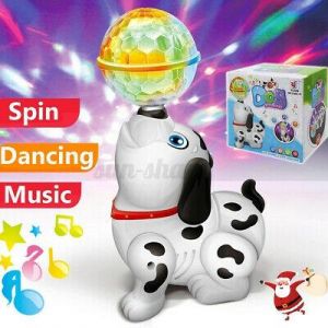 Electronic Walking Dancing Robot Dog Smart Musical Toy With Light Xmas Kids Gift