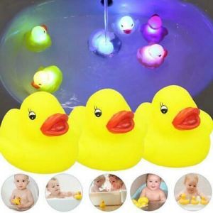  Top Brands   Toys & BABY - לתינוק & צעצועים ❥ ❥ ❥10X COLOUR CHANGING RUBBER DUCKS FUN KIDS BATH TOY BABY DUCK LED LIGHT GIFT