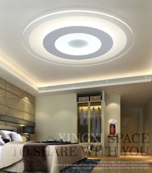 Modern Simple Round Acrylic LED Ceiling Light Living Room Bedroom Home Lamp
